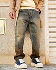 Jeans Baggy Slavato Sabbiato