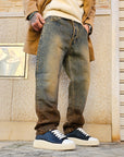 Jeans Baggy Slavato Sabbiato