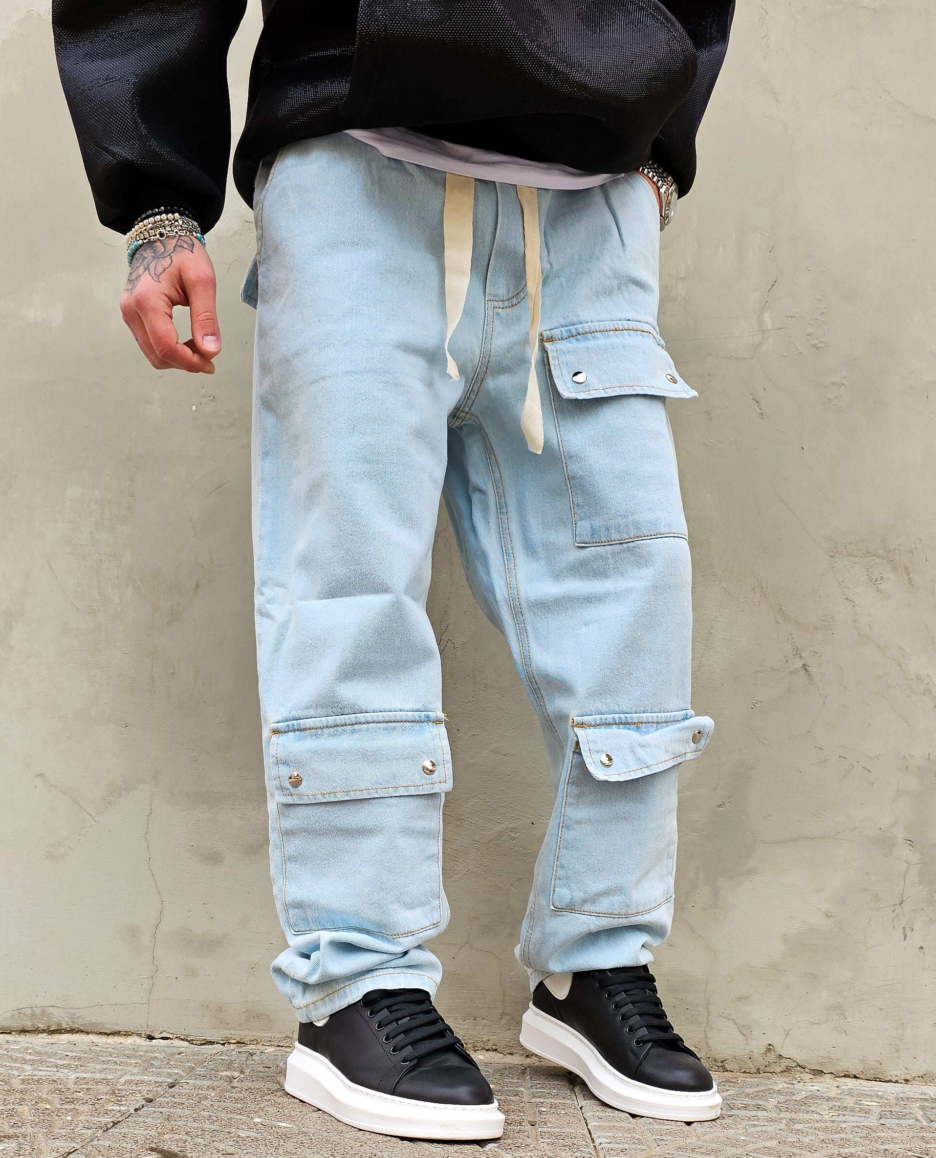 Jeans Cargo Madrid Baggy Clear