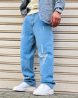 Jeans Baggy Basic Rotture