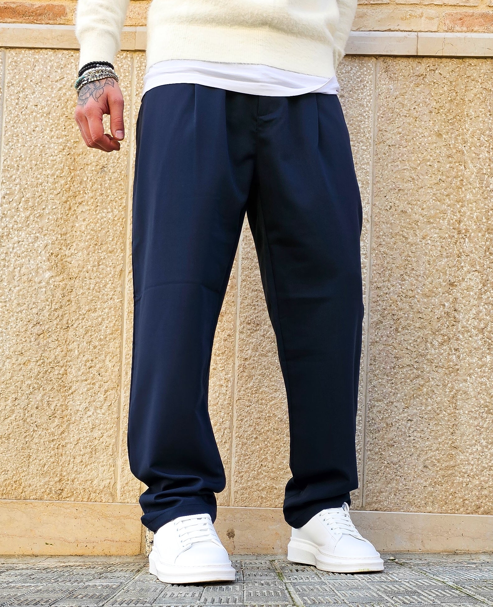 Pantalone Elegante Baggy Fit