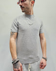 T-shirt In Filo Mezzo Collo