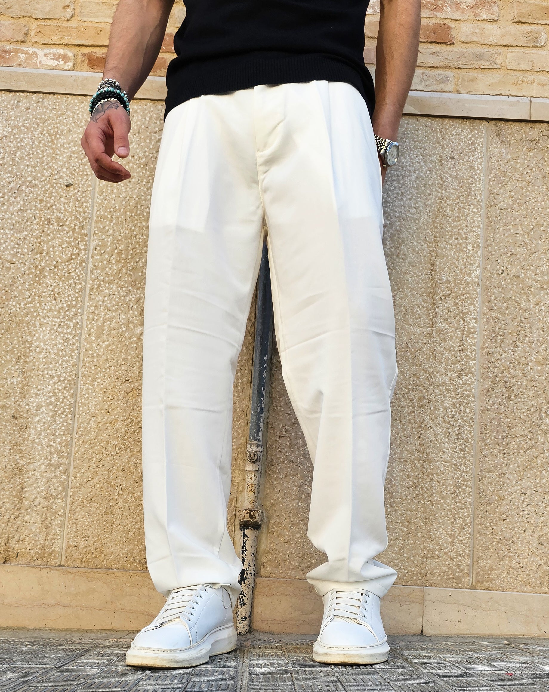 Pantalone Elegante Baggy Fit