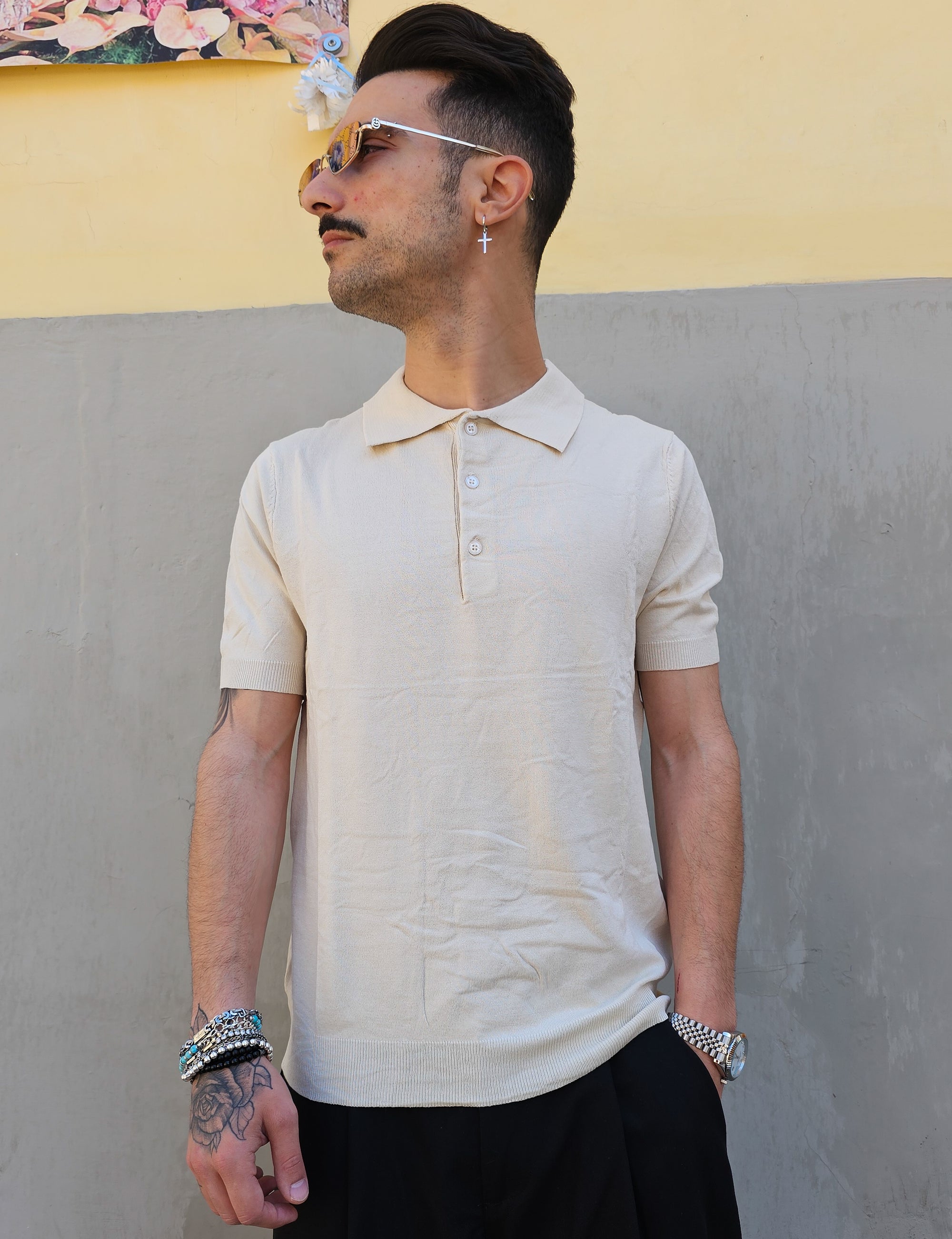 Polo Basic in Filo 3 Bottoni
