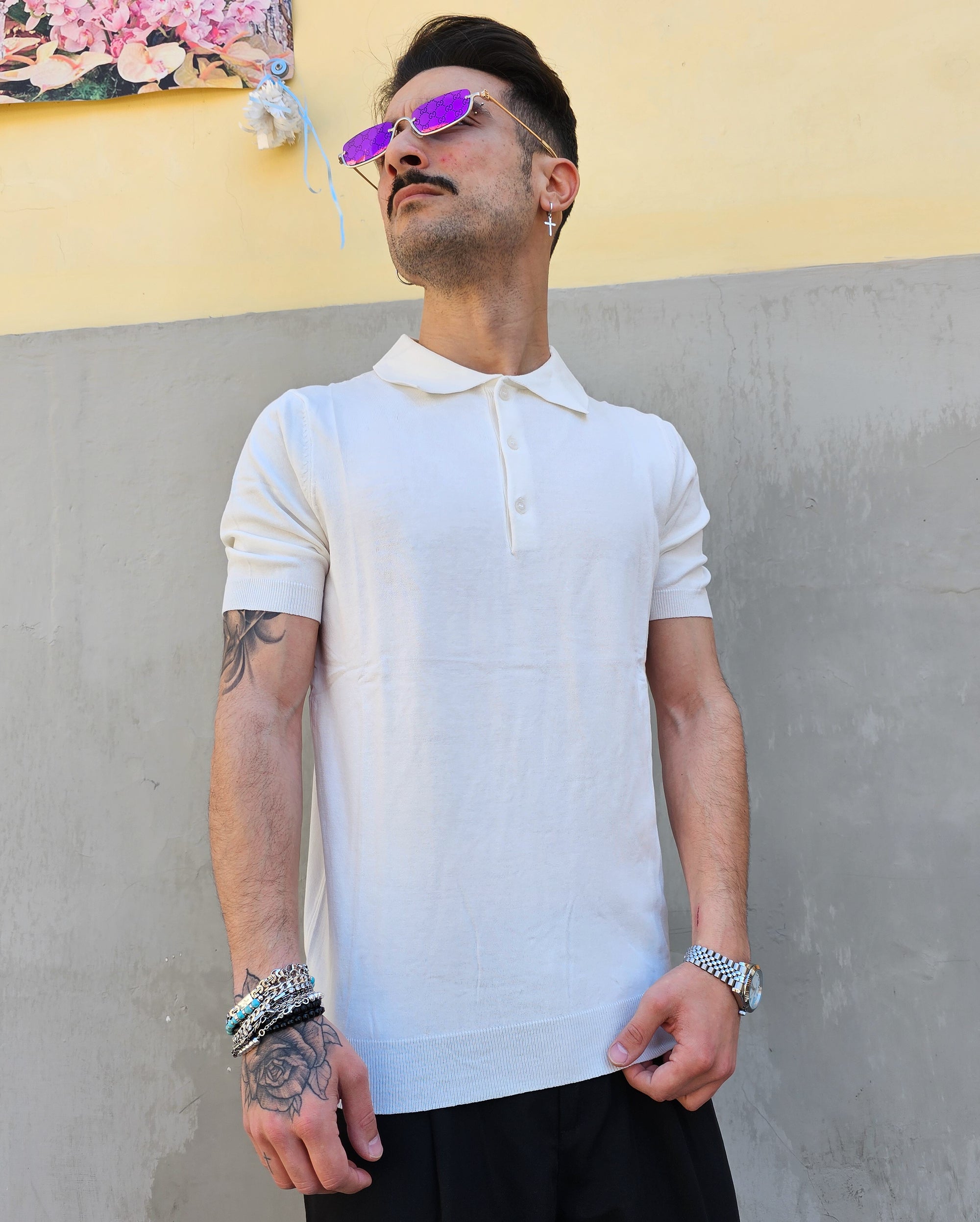 Polo Basic in Filo 3 Bottoni