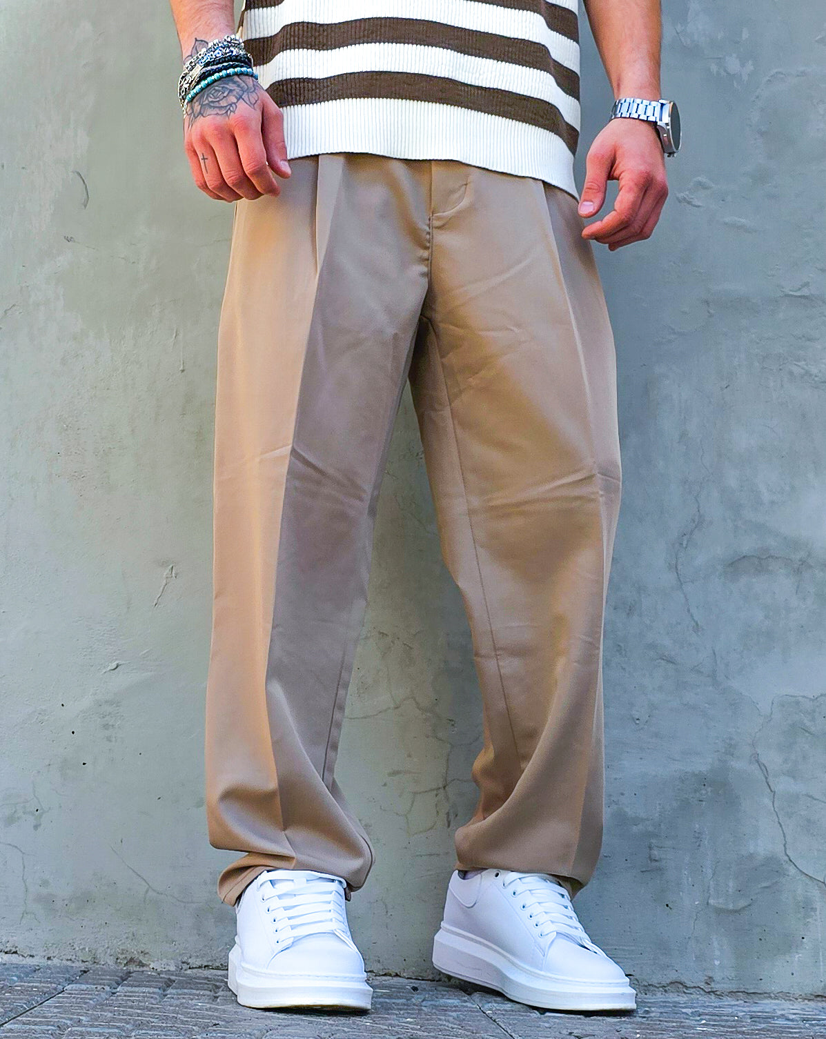 Pantalone Elegante Baggy Fit