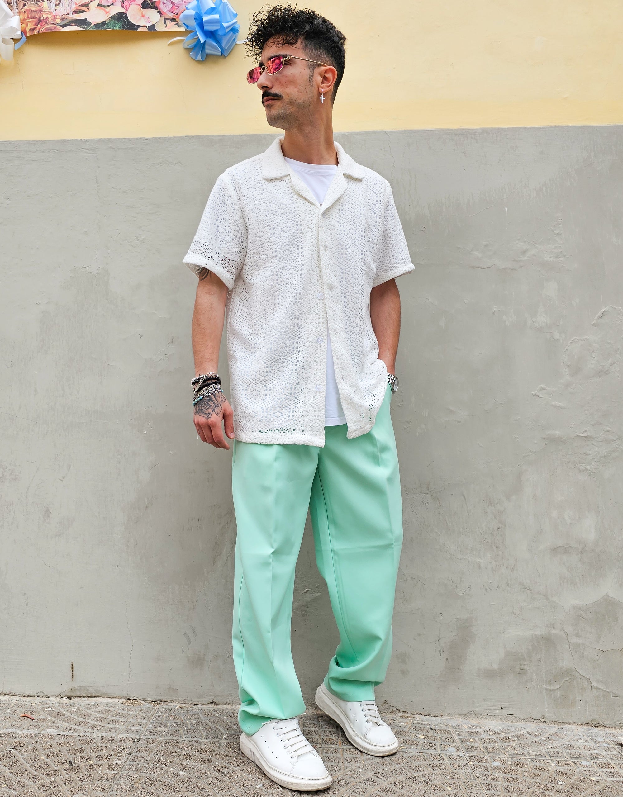 Pantalone Elegante Baggy Fit