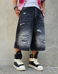 Bermuda Jeans Baggy  Mod Dsq Black