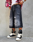 Bermuda Jeans Baggy  Mod Dsq Black