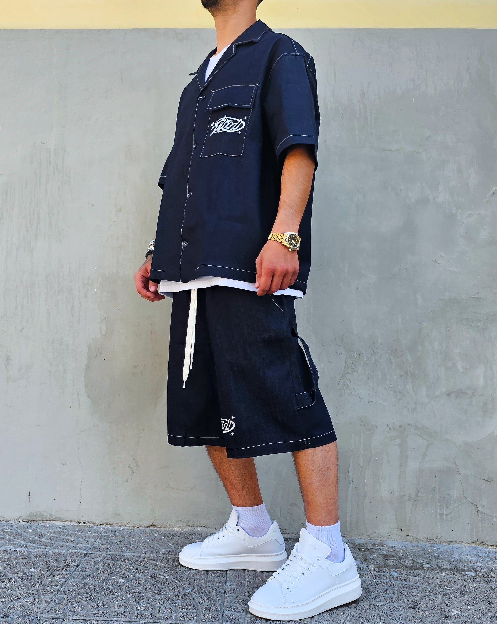 Completo Jeans Fuckyourlife Ricamo