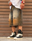 Bermuda Jeans Fuckyourlife Sabbiato