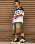 Bermuda Jeans Fuckyourlife Sabbiato