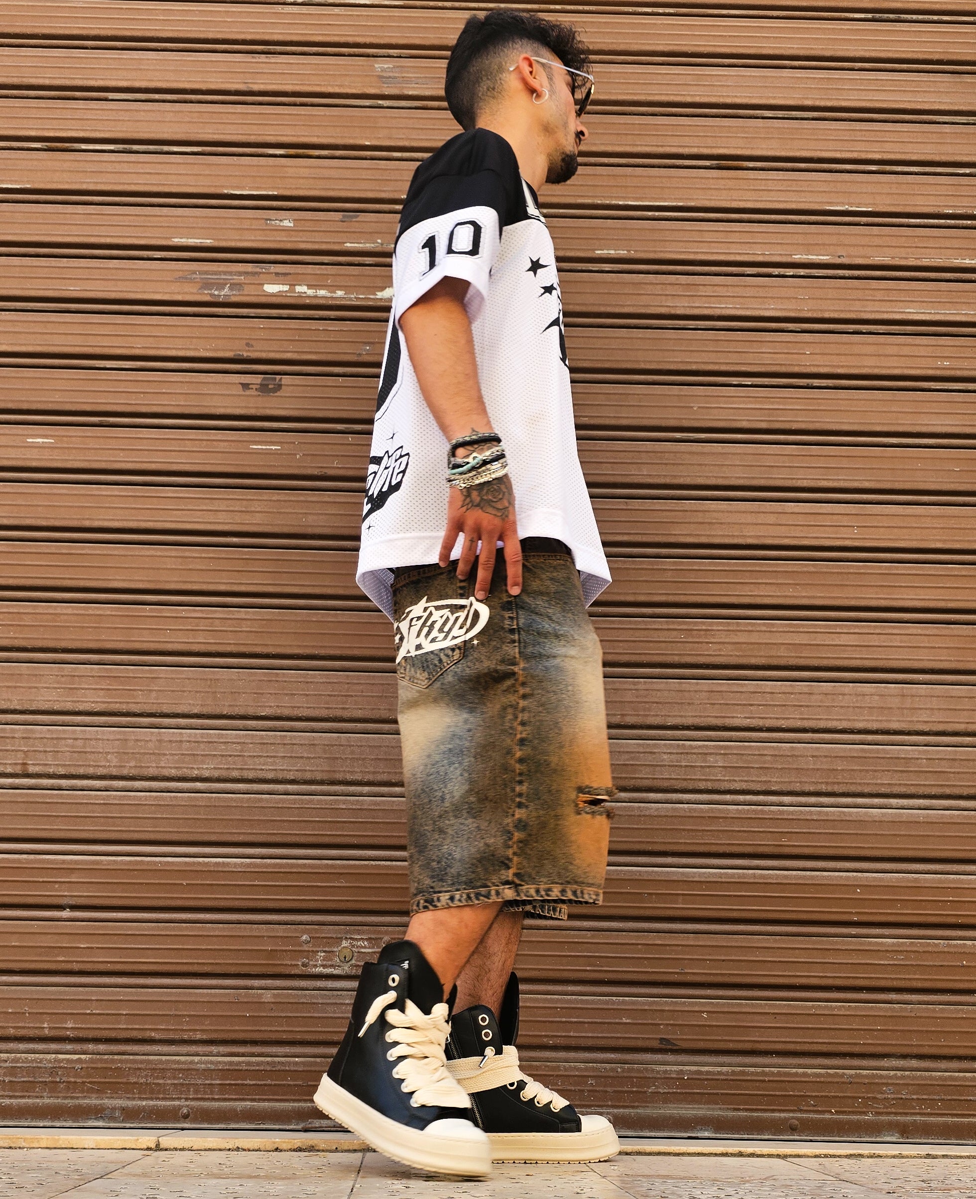 Bermuda Jeans Fuckyourlife Sabbiato