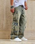 Jeans Cargo Baggy Sfrangiato