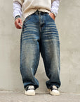 Jeans American Baggy Blue Sabbiato