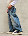 Jeans American Baggy Blue Sabbiato