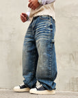 Jeans American Baggy Blue Sabbiato