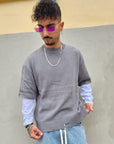 Maglioncino Manica Contrasto