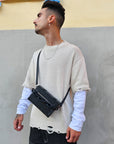 Pochette Uomo Bag Tracolla Pitonata