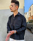 Camicia Oversize Damascata