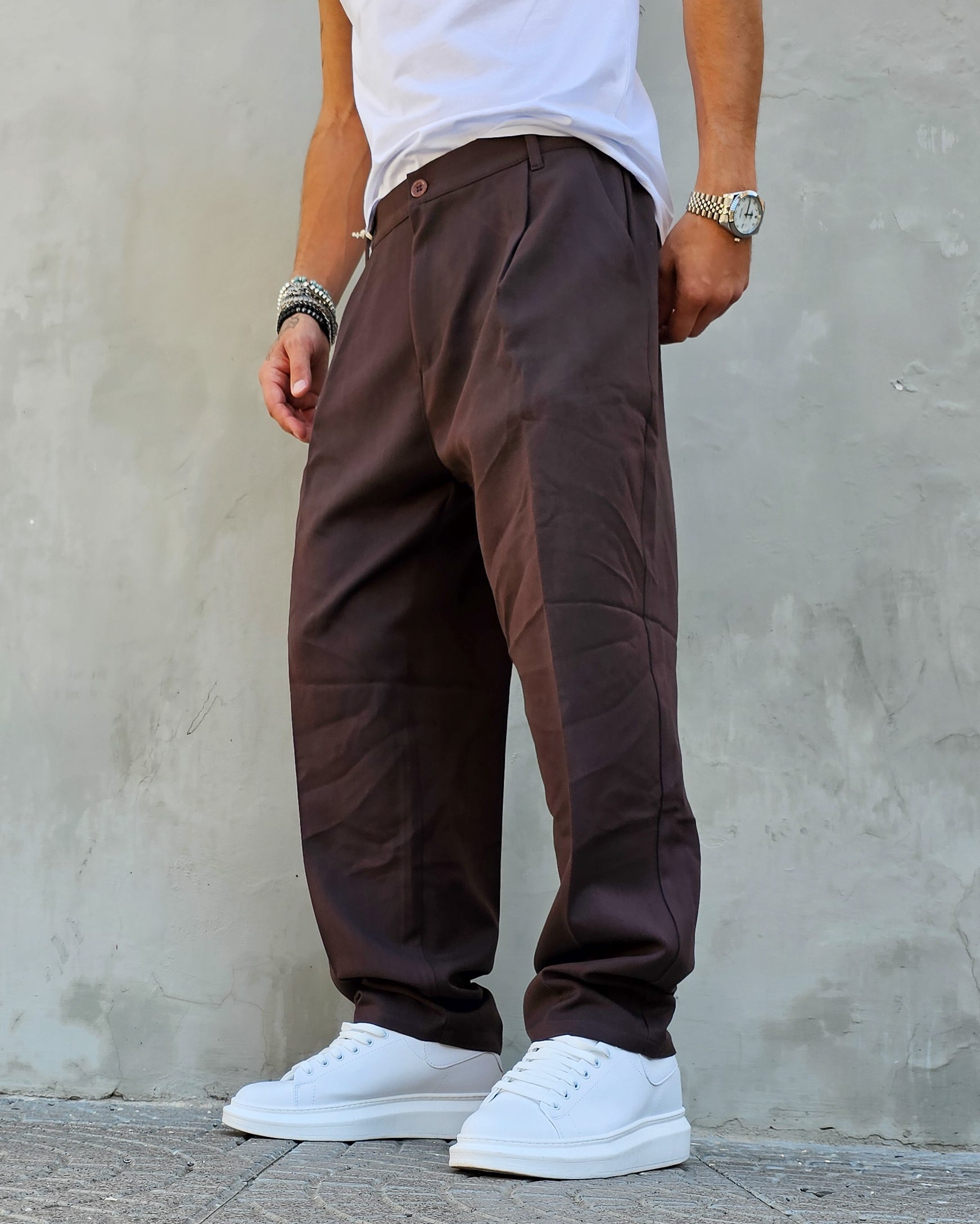 Pantalone Elegante Baggy Fit