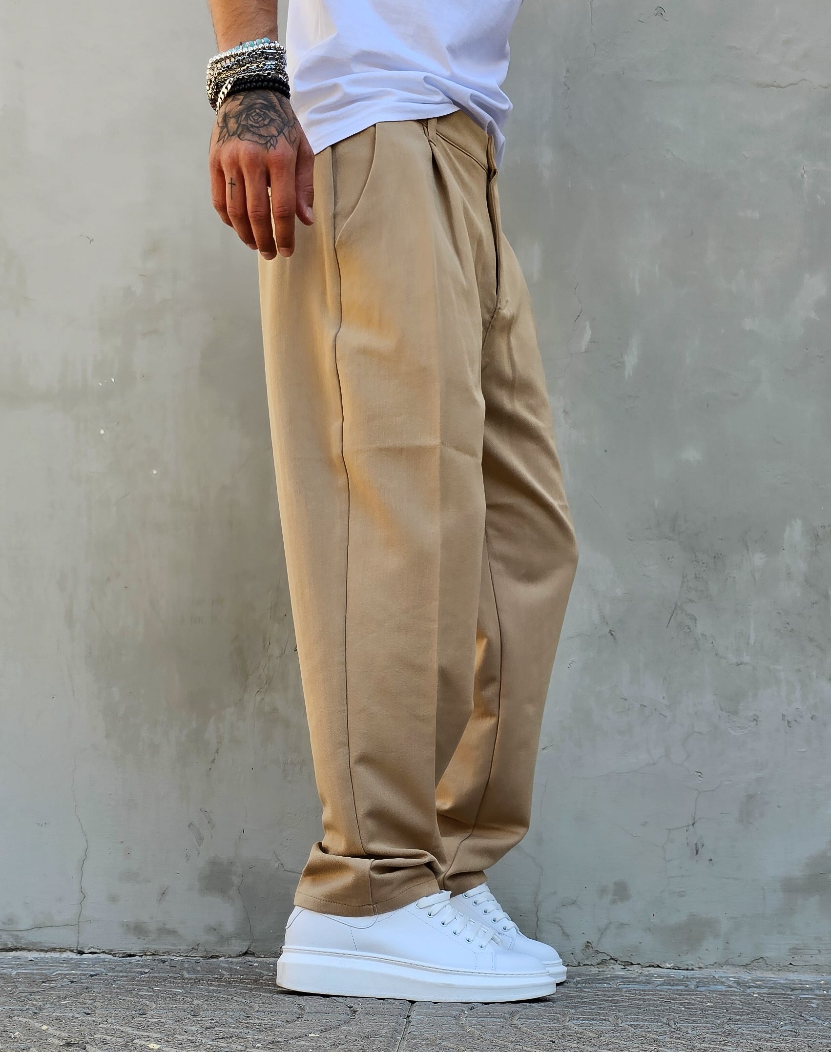 Pantalone Elegante Baggy Fit
