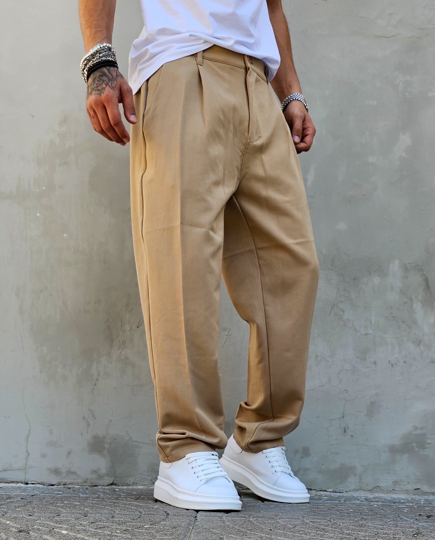 Pantalone Elegante Baggy Fit