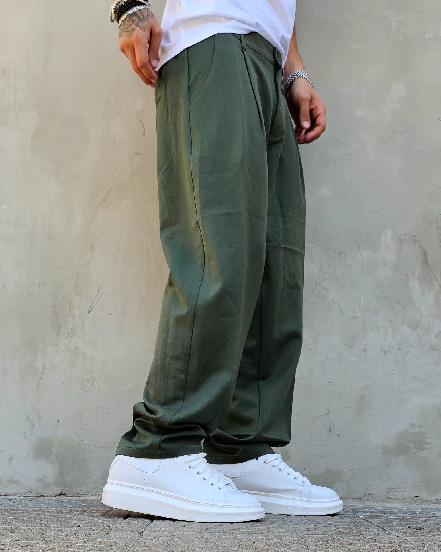 Pantalone Elegante Baggy Fit