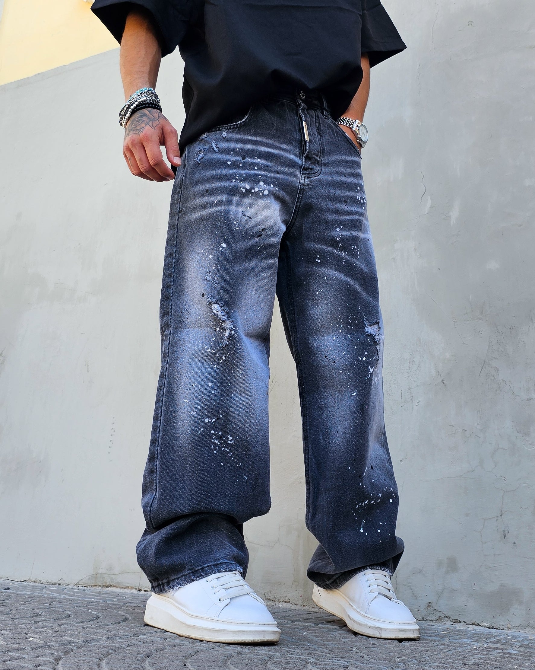 Jeans Mod Dsq Baggy Grey Brasco