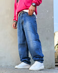 Jeans Baggy Blue Shaded