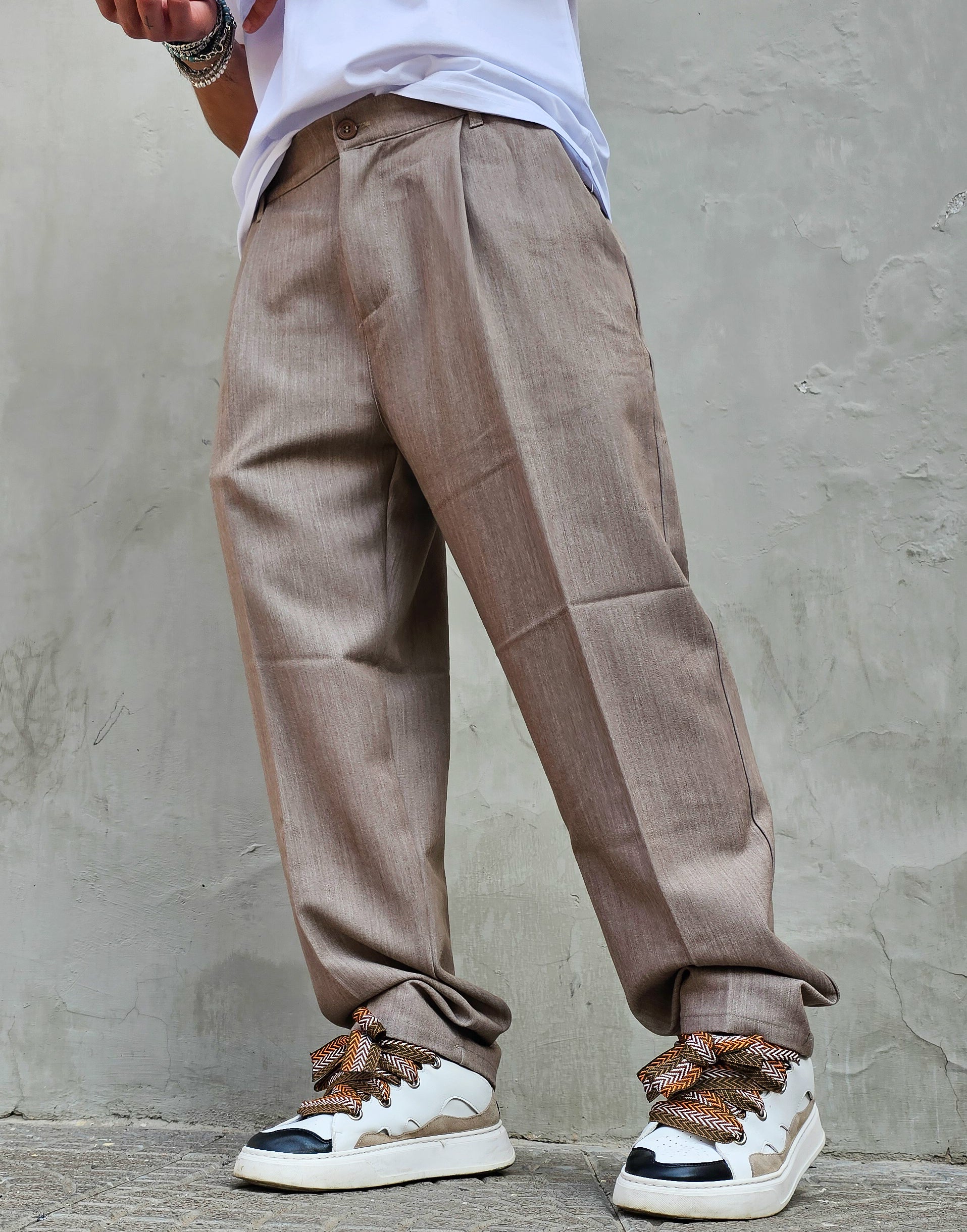 Pantalone Elegante Baggy Fit