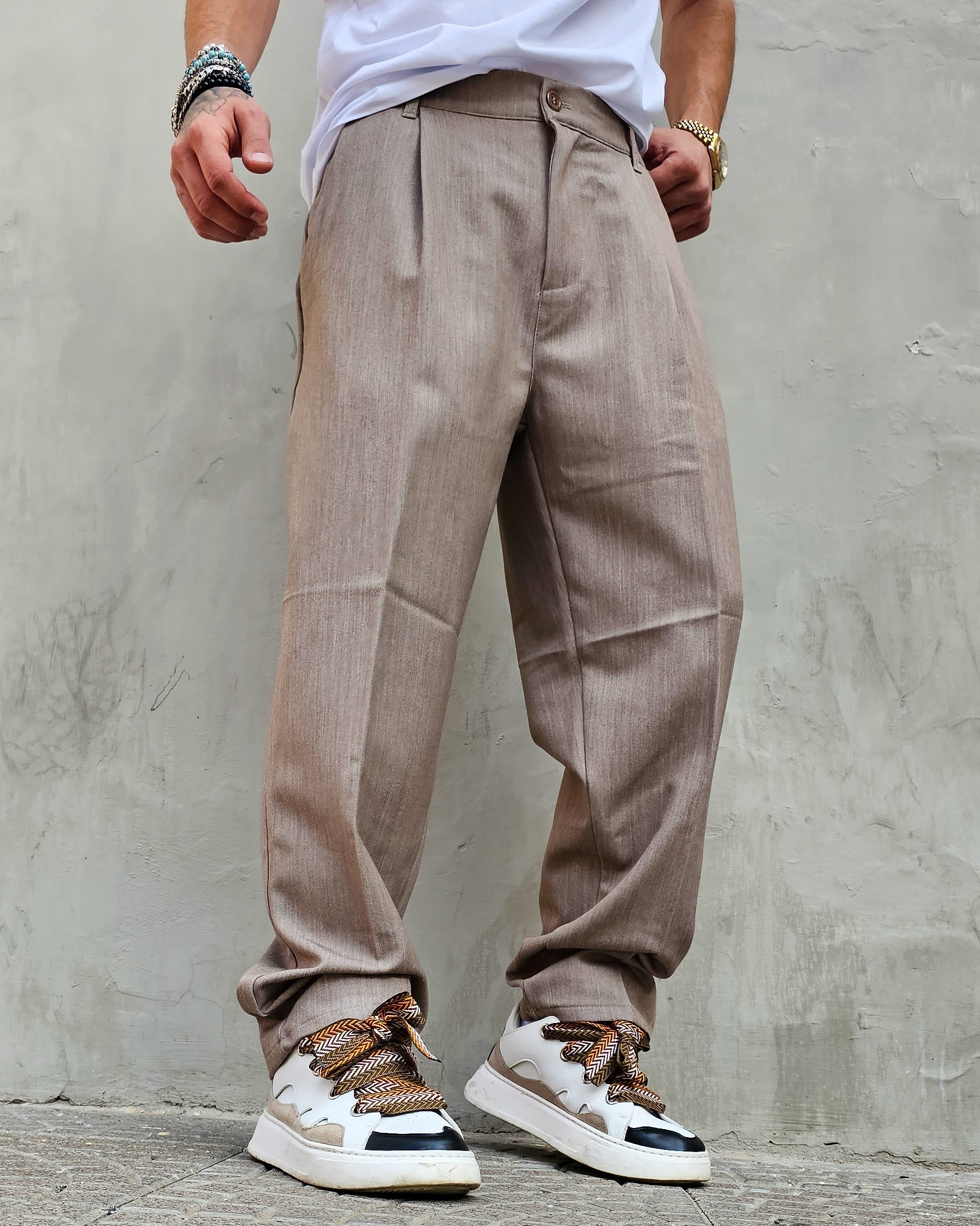 Pantalone Elegante Baggy Fit