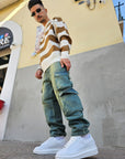 Jeans Cargo Multipocket Sabbiato