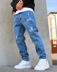 Jeans Basic Fit Rotture