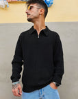 Maglione Polo Zip