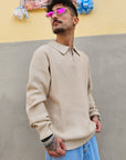 Maglione Polo Zip