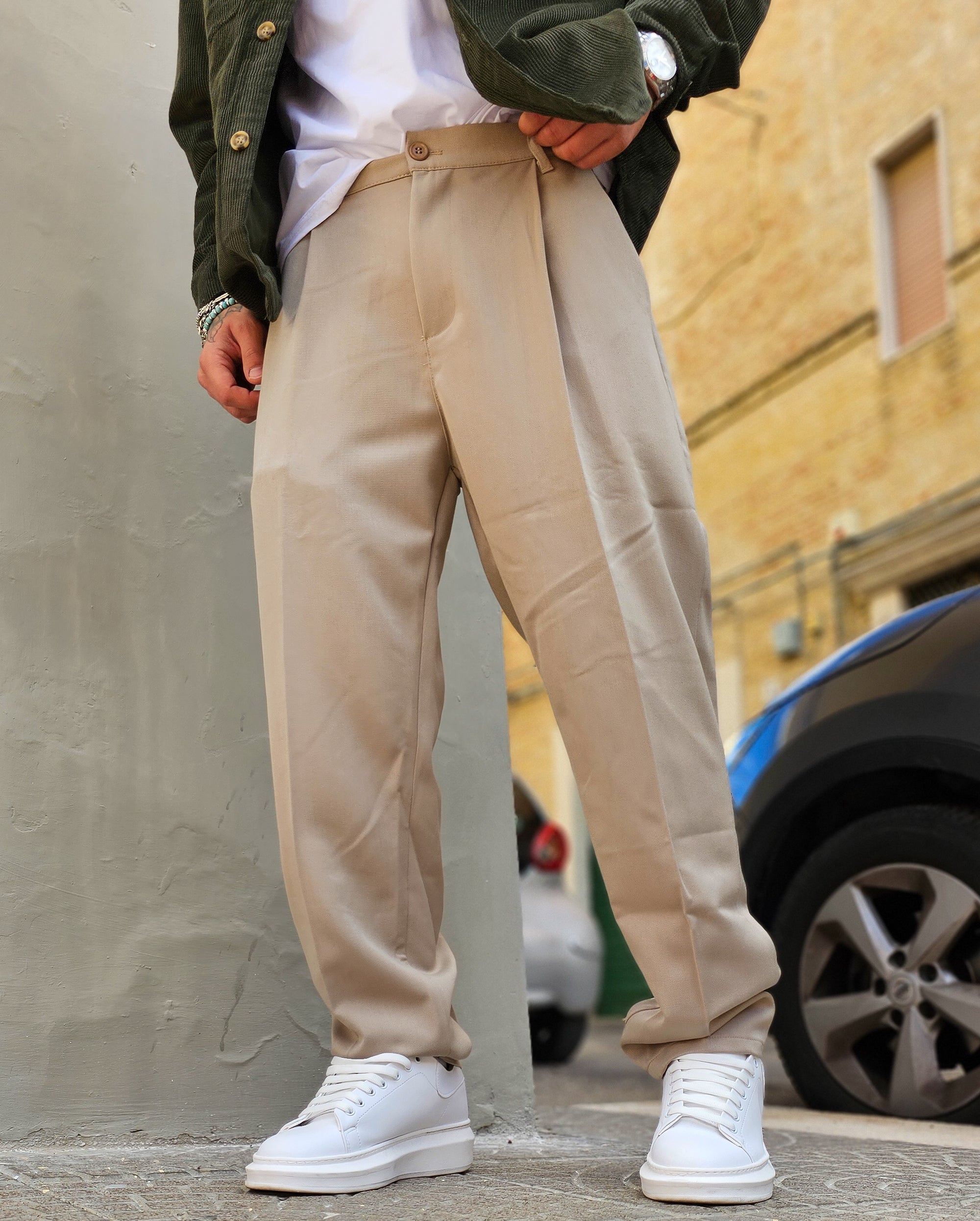 Pantalone Elegante Invernale Baggy Fit