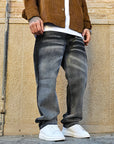 Jeans Grey Shade Baggy