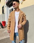 Cappotto Monopetto Cammello