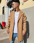 Cappotto Monopetto Cammello