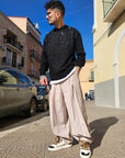 Pantalone Elegante Baggy Over