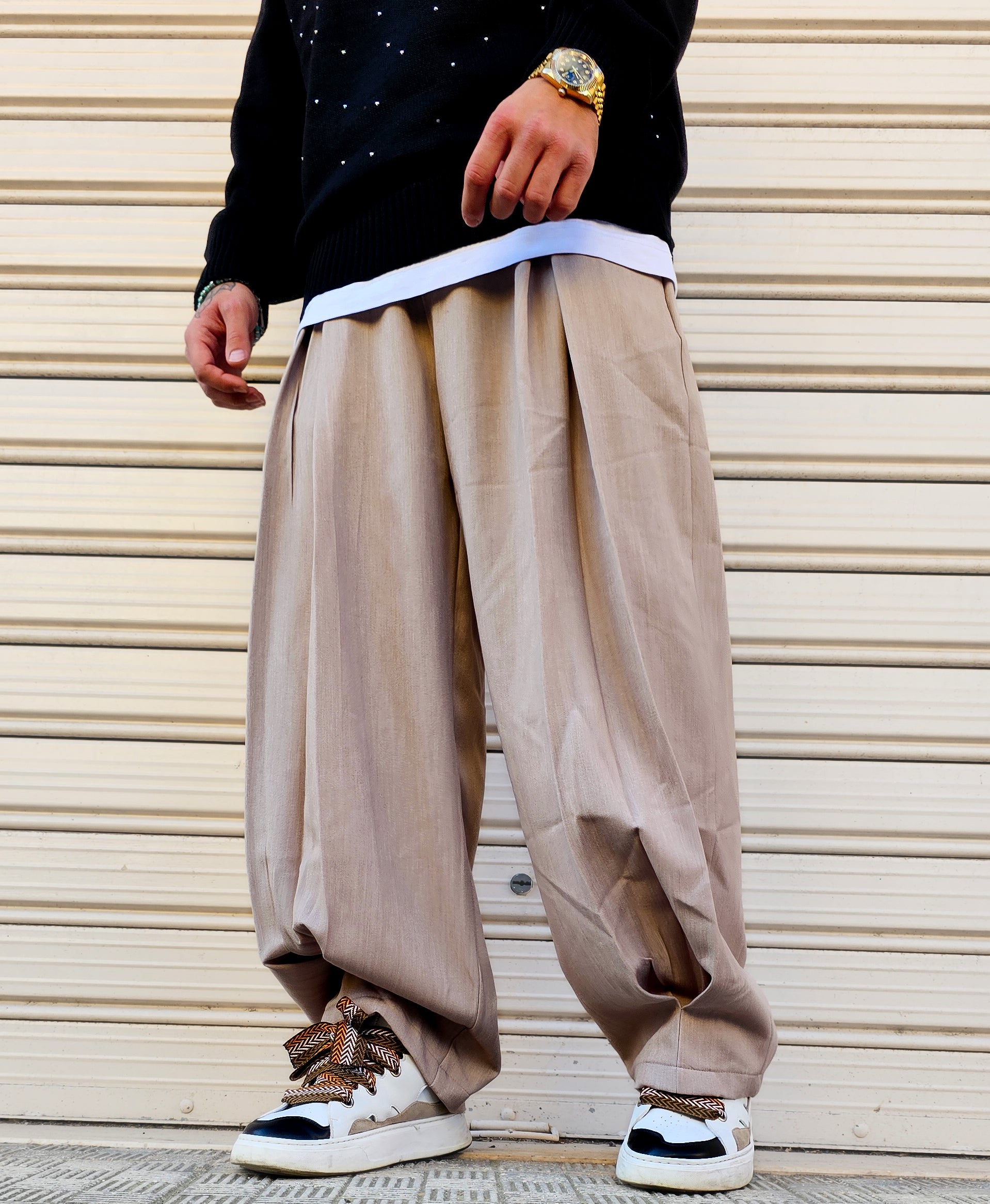 Pantalone Elegante Baggy Over