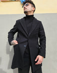 Cappotto Monopetto Nero
