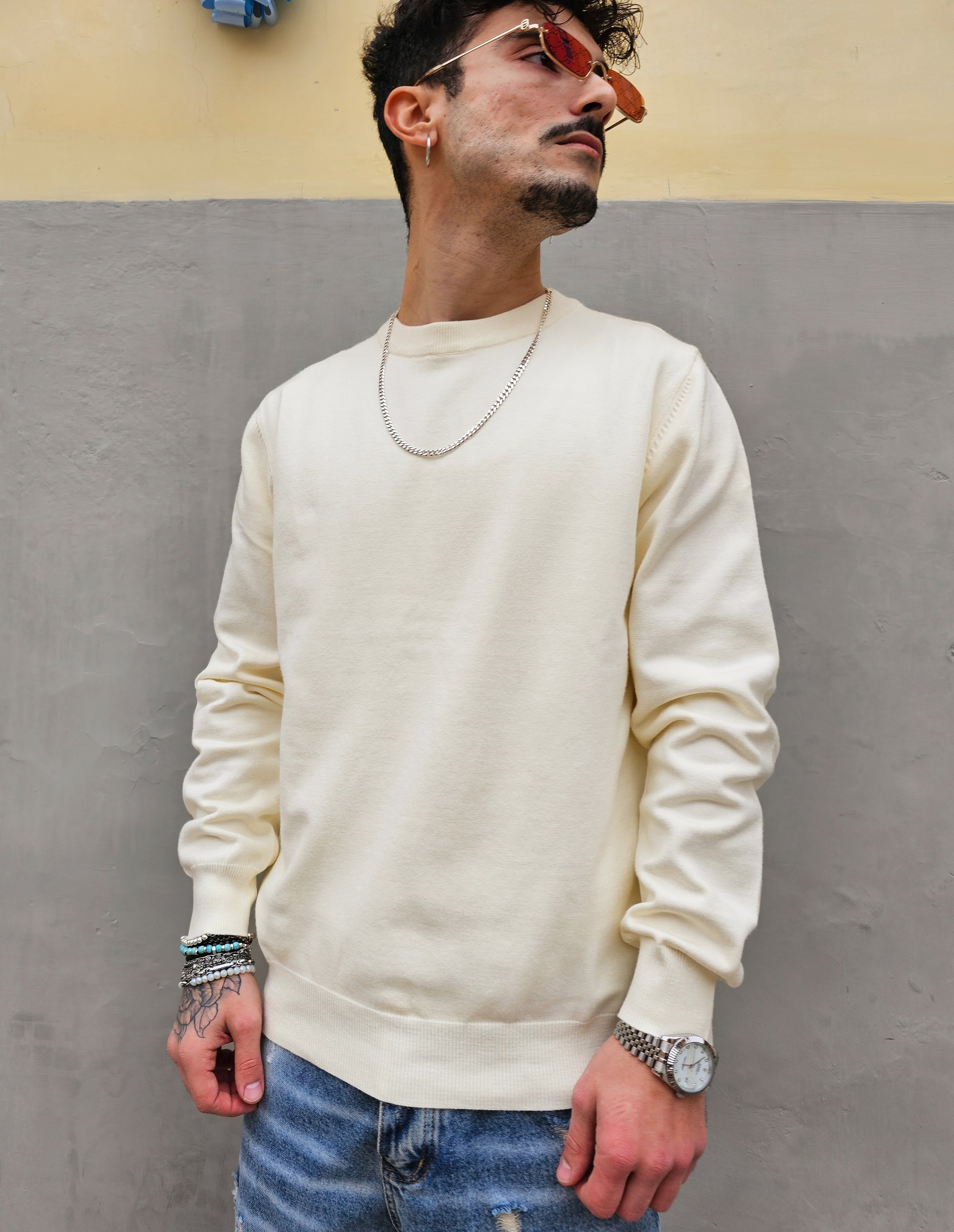 Maglioncino Basic  Girocollo Semiover