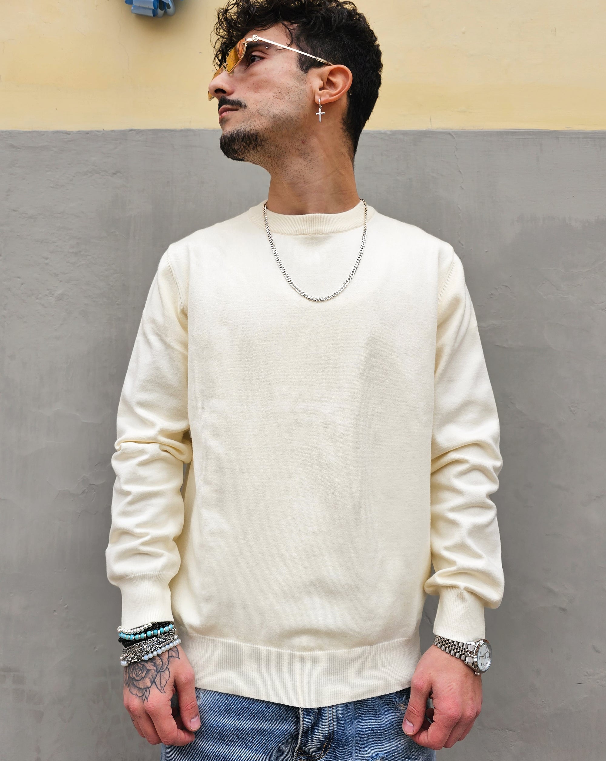 Maglioncino Basic  Girocollo Semiover