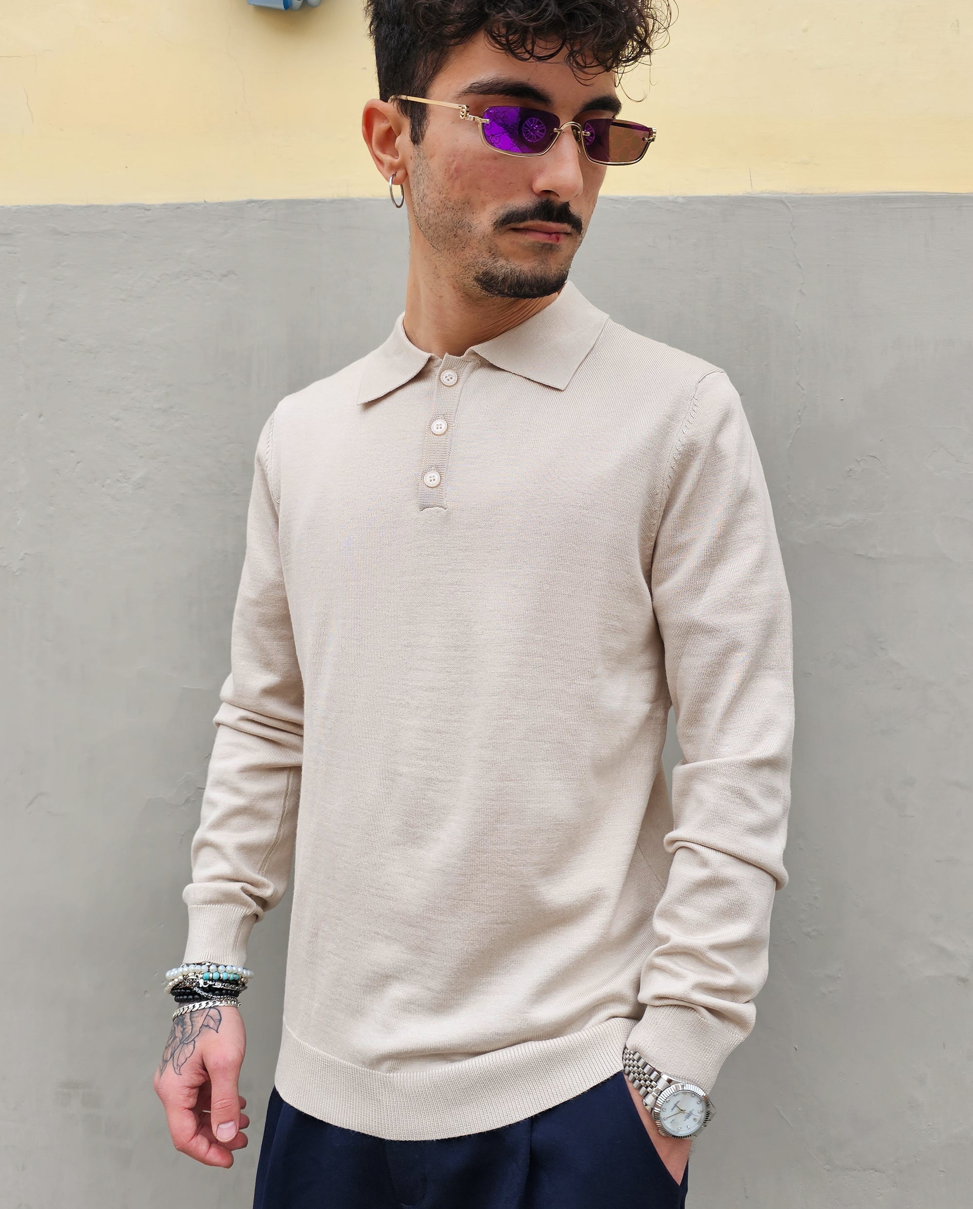 Maglioncino Polo 3 Bottoni