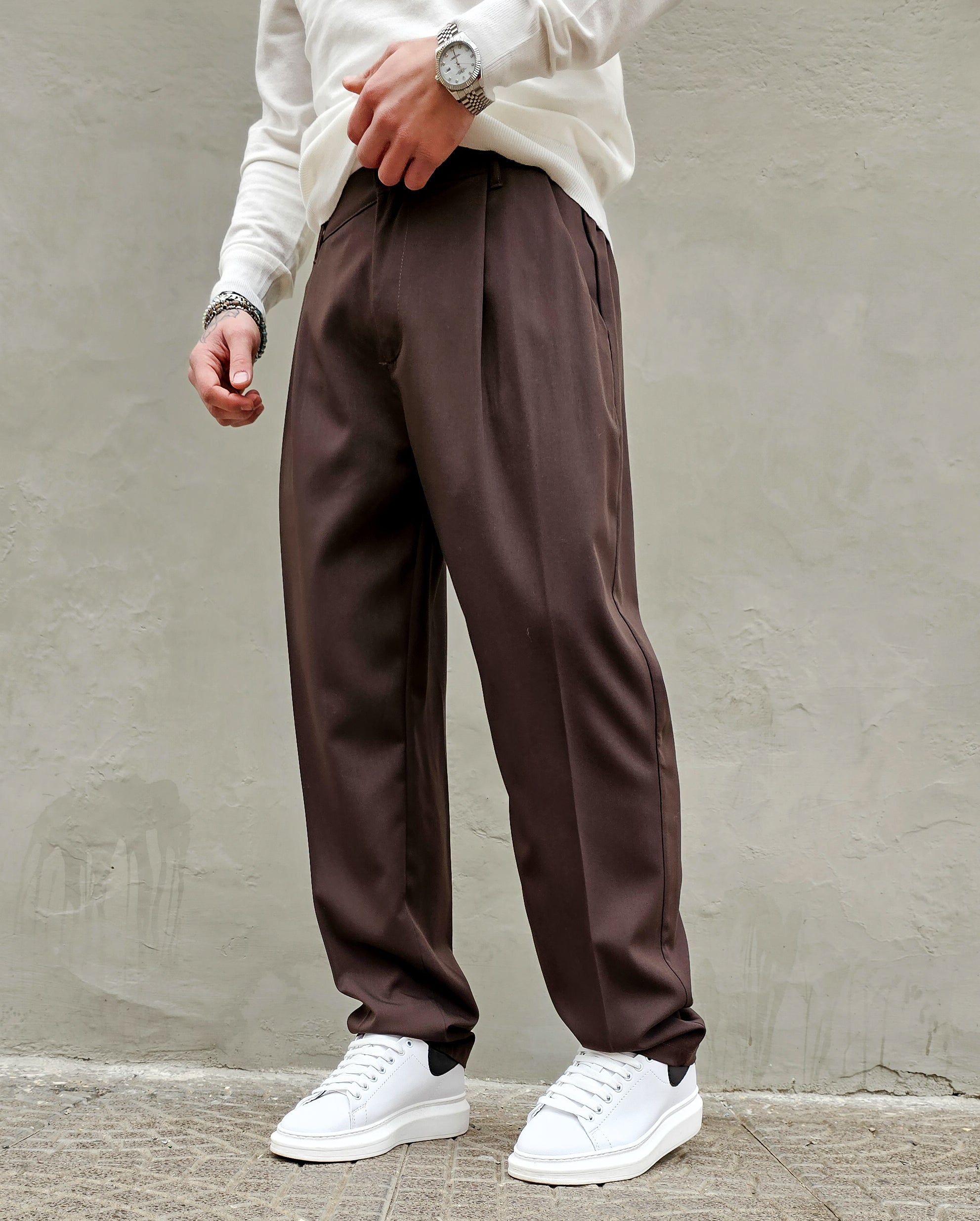 Pantalone Elegante  Primaverile Baggy Fit