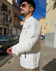 Giacca Biker In Ecopelle Bianco