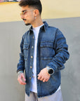 Camicia di jeans semi over blue