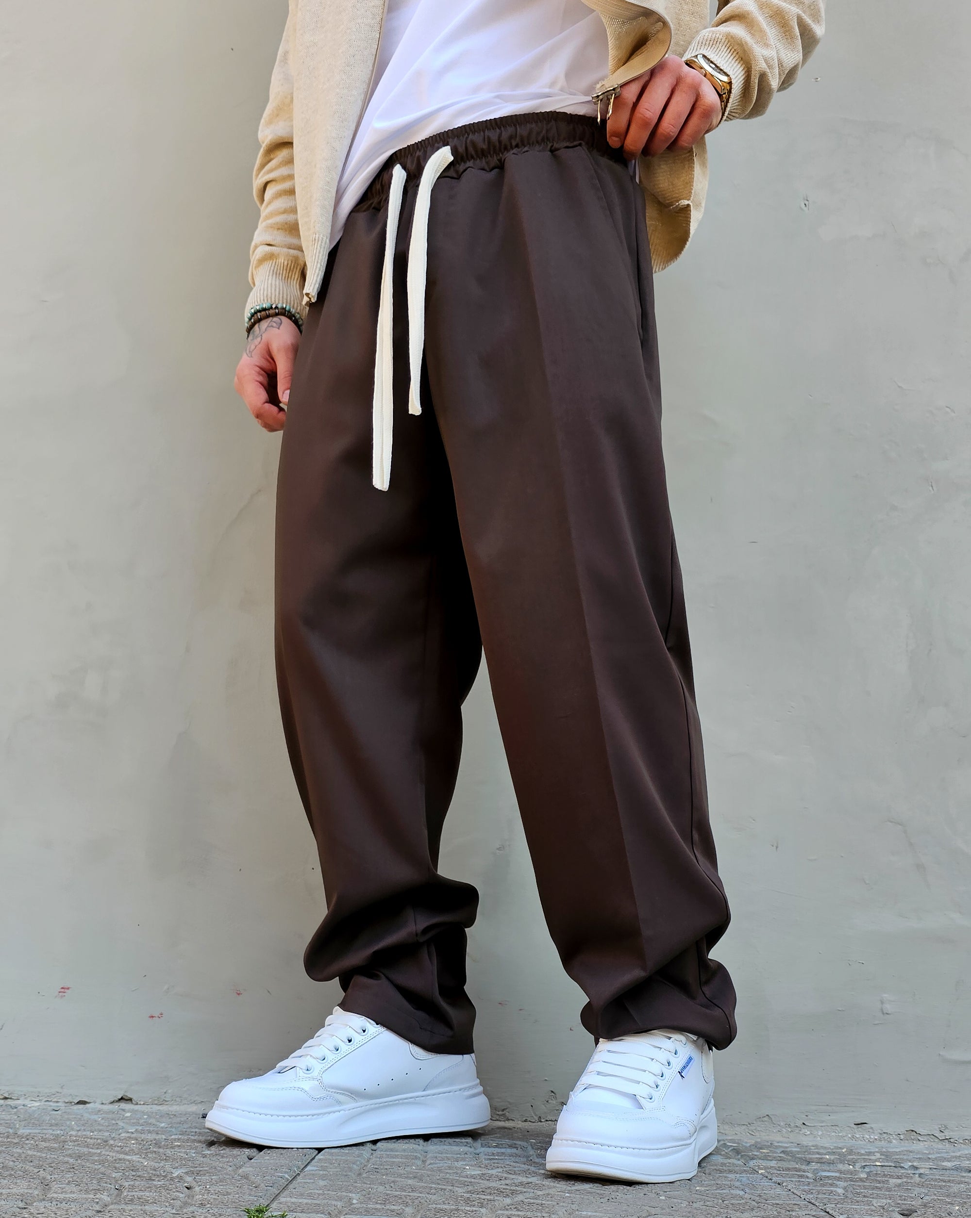 Pantalone Elegante Baggy Molla Primaverile